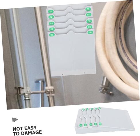 Wall-Mounted Card Holder Rack Expandable Attendance Card Organizer Minimalist Design for Office Employee Records Storage in Saudi Arabia