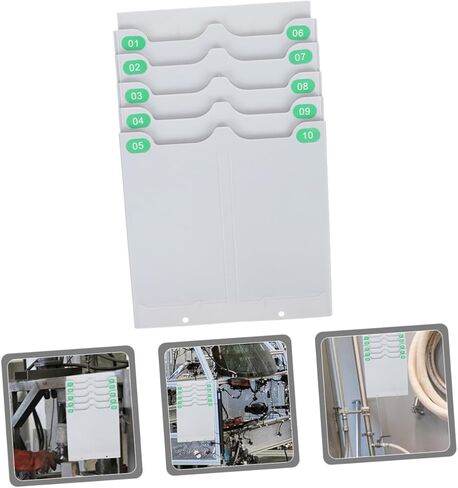 Wall-Mounted Card Holder Rack Expandable Attendance Card Organizer Minimalist Design for Office Employee Records Storage in Saudi Arabia