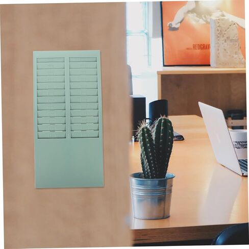 2 Pcs Attendance Card Rack Wall Mounted Vertical Card Holder Space Saving Office Organizer for Business Use 2pcs in Saudi Arabia