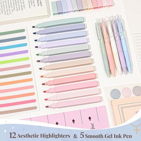 حافظة غطاء الكتاب المقدس للنساء من Aileam: مجموعة لوازم دراسة الكتاب المقدس مع أقلام تحديد الكتاب المقدس، هدايا مسيحية للنساء - قوس وردي، قطن، صلب in Kuwait