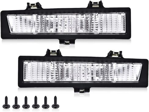 PIT66 Parking Lamps Compatible with Chevy Monte Carlo SS 1983-1988/Compatible with Chevy Monte Carlo 1981-1986 (does not fit LS 1986-1988) 919025, 919026 White in Saudi Arabia