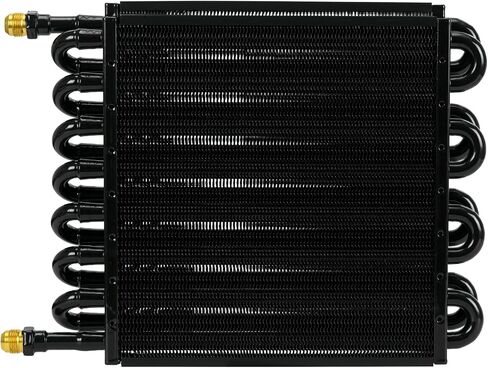 Universal 1/2" Transmission Cooler Aluminium alloy 16 Pass Tube & Fin Black in Kuwait