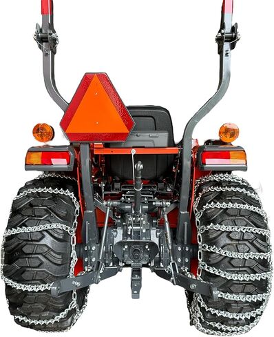 TireChain.com 16.9-24, 17.5-24, 17.5L-24, 320/85R38 TWO-LINK V-BAR Tractor Tire Chains set of 2 in Saudi Arabia