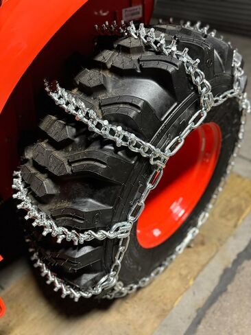 TireChain.com 14.9-38 سلاسل إطارات جرار سلمية، مجموعة من 2 in Kuwait