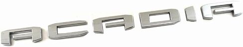 1x يناسب Acadia الباب الأمامي أو الخلفي Liftgate Fender ملصق 3D شارة اسم شعار شعار بديل لـ 2019-2021 GMC Acadia Terrain Letter (أسود) in Kuwait