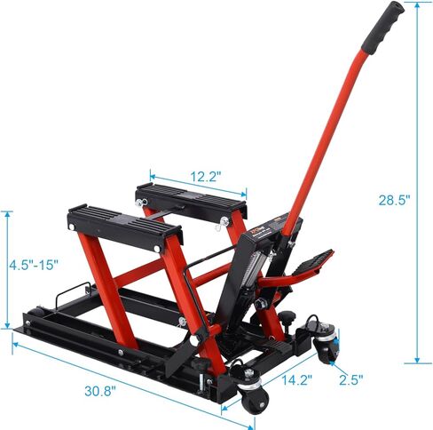 Hydraulic Motorcycle Lift Jack, 1500 LBS Capacity ATV Scissor Lift Table in Saudi Arabia