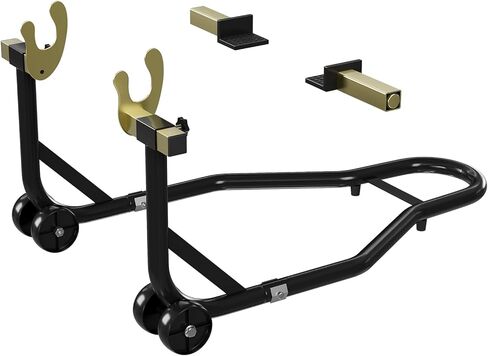 دراجة نارية حامل رفع 450LBS قدرة العجلات الخلفية الأمامية رفع مع U + L بكرة Swingarm قابلة للتعديل للصيانة والإصلاحات in Kuwait