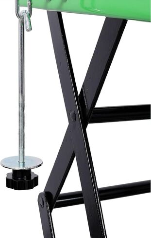 رافعة هيدروليكية مقصية للدراجات النارية، طاولة رفع تعمل بالقدم بسعة 350 رطلًا مع سطح مطاطي عريض، وخطافات J و4 عجلات، وحامل دراجة نارية ودراجة ترابية للصيانة، وATV والدراجات الصغيرة - أخضر in Kuwait