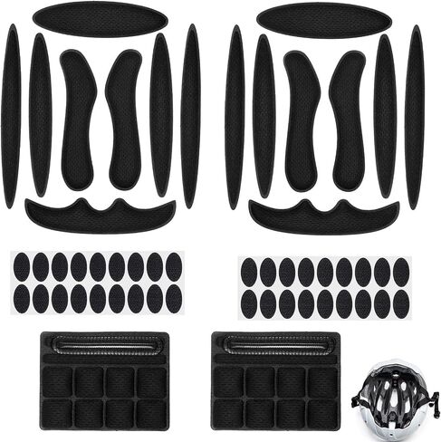 2 Set Helmet Padding Inserts,Helmet Pads,Universal Bike Helmets Pads,Replacement Motorcycle Helmets Padding,for Scooter Skateboard Bike Motorcycle Cycling Sport in Saudi Arabia