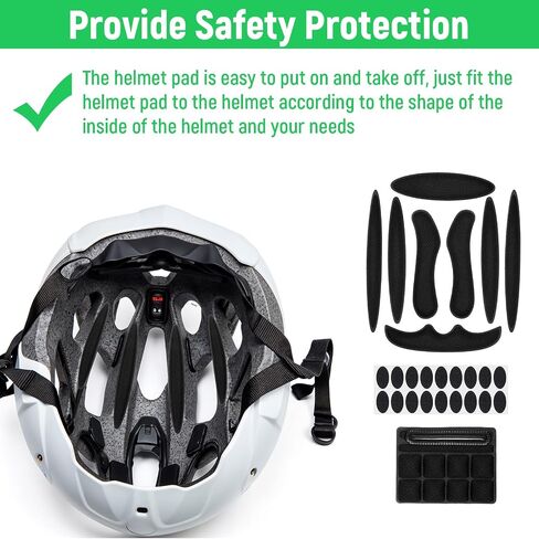 2 Set Helmet Padding Inserts,Helmet Pads,Universal Bike Helmets Pads,Replacement Motorcycle Helmets Padding,for Scooter Skateboard Bike Motorcycle Cycling Sport in Saudi Arabia