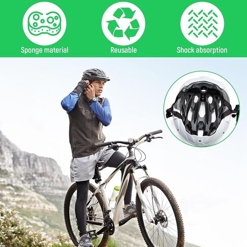 2 Set Helmet Padding Inserts,Helmet Pads,Universal Bike Helmets Pads,Replacement Motorcycle Helmets Padding,for Scooter Skateboard Bike Motorcycle Cycling Sport in Saudi Arabia