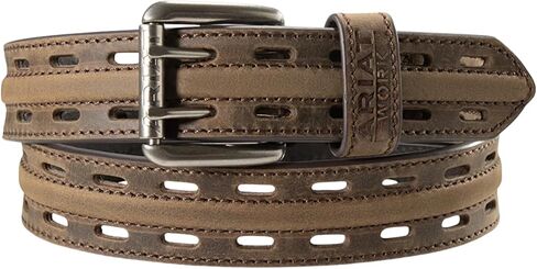 ARIAT Men's Double Hole Roller Buckle Work Leather Belt in Saudi Arabia