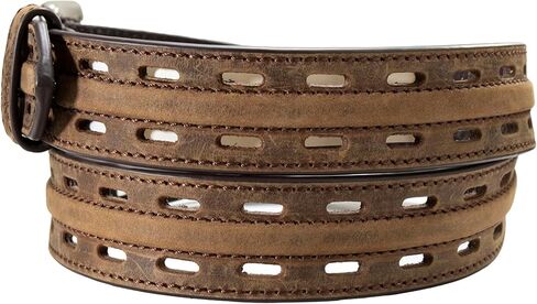 ARIAT Men's Double Hole Roller Buckle Work Leather Belt in Saudi Arabia