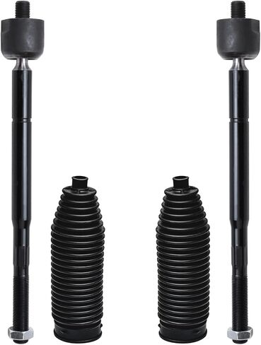 Detroit Axle - Front 4pc Tie Rods Kit for 05-15 Toyota Tacoma, 2 Inner Tie Rod Ends 2 Boots 2005 2006 2007 2008 2009 2010 2011 2012 2013 2014 2015 Replacement in Saudi Arabia