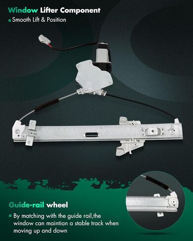 SCITOO Power Window Regulator With Motor fit for 2004 2005 2006 2007 2008 2009 2010 2011 2012 for Mitsubishi Galant Rear Left Side 748-584 in Saudi Arabia