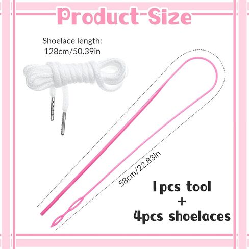 4 PCS Drawstring Cord, Replacement Drawstring for Sweatpants White Drawstrings Threader Pants Cord Elastic Hoodie String Replacement with Easy Threader Tool for Pants Jackets Trunks Coat in Kuwait