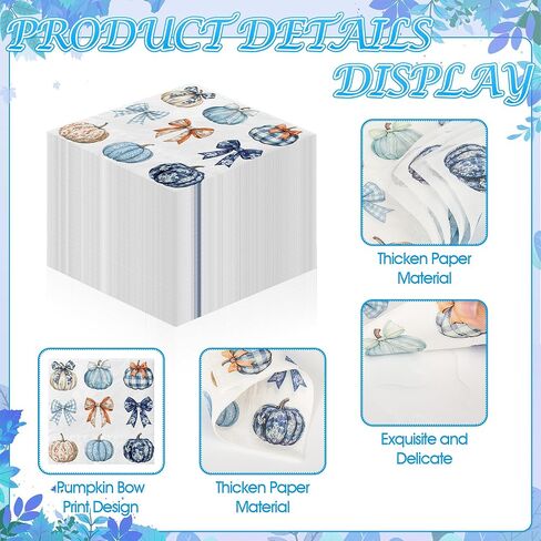 100 قطعة من المناديل الورقية لعيد الميلاد وأجراس عيد الميلاد ومناديل الغداء للاستعمال مرة واحدة لأدوات مائدة عيد الميلاد ومناديل عيد الميلاد ومنديل ديكور للعطلات لمستلزمات حفلات العطلات (5 × 5 بوصة) in Kuwait