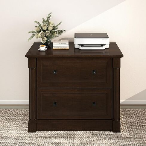 blini 2 Drawer File Cabinet Farmhouse Lateral File Cabinet with Hanging File Folders，Fits Letter/Legal/A4 Sizes, 36.8" Large Wood File Storage Cabinets Printer Stand for Home Office in Saudi Arabia