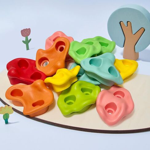20 PCS Large Rock Climbing Holds for Kids, Large Climbing Holds Adult Rock Wall Holds Climbing Rock Wall Grips for Indoor and Outdoor Playground Play Set in Saudi Arabia
