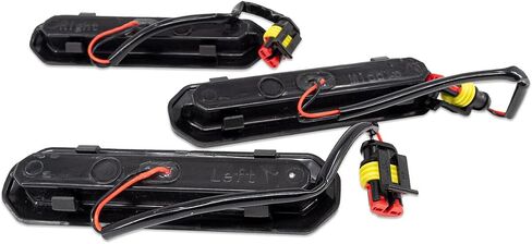 IAG I-Line 3PC Amber Grill LED Light Kit w/Plug & Play Harness for Ford Bronco 2021+ (Base/Black Diamond Models Only) in Saudi Arabia