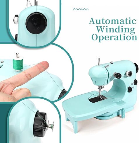 Mini Sewing Machine for Beginners Portable:Pink Small Sewing Machines for Kids Easy Use with Sew Kits in Saudi Arabia