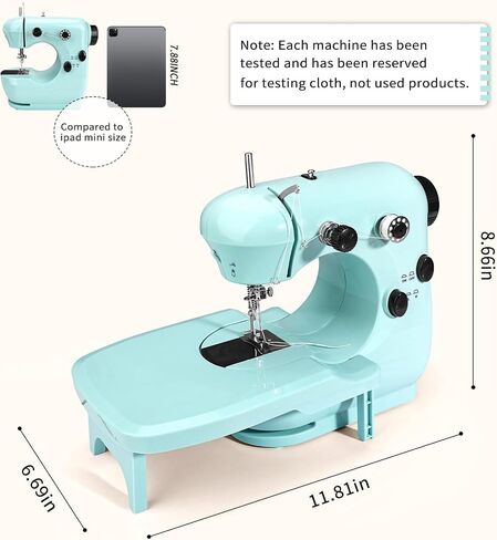 Mini Sewing Machine for Beginners Portable:Pink Small Sewing Machines for Kids Easy Use with Sew Kits in Saudi Arabia