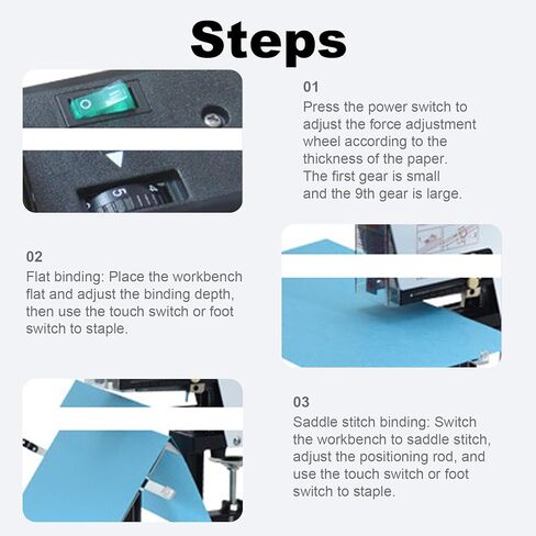 Automatic Electric Rapid Stapler, Heavy Duty Stapler with Pedal Switch, Heavy Duty Stitch Stapler, Stitching Adjustable Depth to 100mm in Saudi Arabia