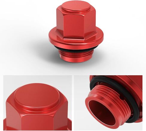NICECNC Red Cylinder Cover FCR Carburetor Bolt Plug Cap & O-Ring Compatible with Honda CRF150R CRF250R CRF450R Compatible with Suzuki RMZ250 Compatible with KEIHIN 2 Stroke Applications See Fitment in Saudi Arabia