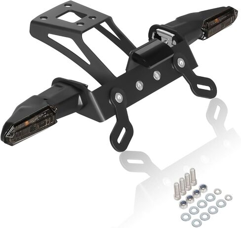 NINJA 400 Fender Eliminator Kit Ninja500 License Plate Bracket LED Turn Signal Compatible With Ninja 250/400 / 500 Z250 Z300 Z400 Z500 Tail Tidy Led Indicator Kits(Smoke) in Kuwait