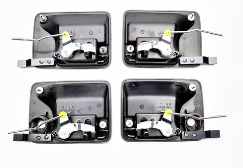 طقم غطاء مقبض الباب الخارجي باللون الأسود، متوافق مع 1999-2016 Ford F250، F350، F450 Super Duty | تتميز بفتحات مفاتيح على الجانبين الأمامي الأيسر والأيمن in Kuwait