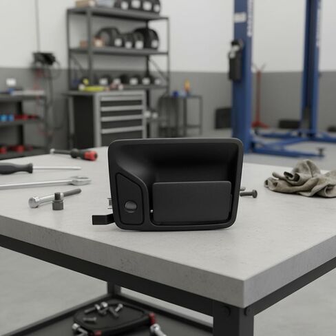 طقم غطاء مقبض الباب الخارجي باللون الأسود، متوافق مع 1999-2016 Ford F250، F350، F450 Super Duty | تتميز بفتحات مفاتيح على الجانبين الأمامي الأيسر والأيمن in Kuwait