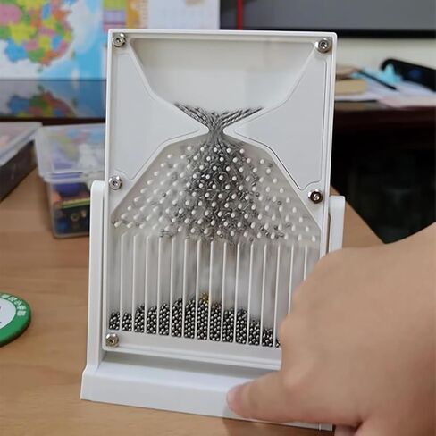 12 * 18cm Galton Board, Physics Lab Teaching Tool, Normal Distribution Mathematical Model, bability Teaching Demonstration with Curve, Desk Toy, Inspire Curiosity for Educators Students in Kuwait