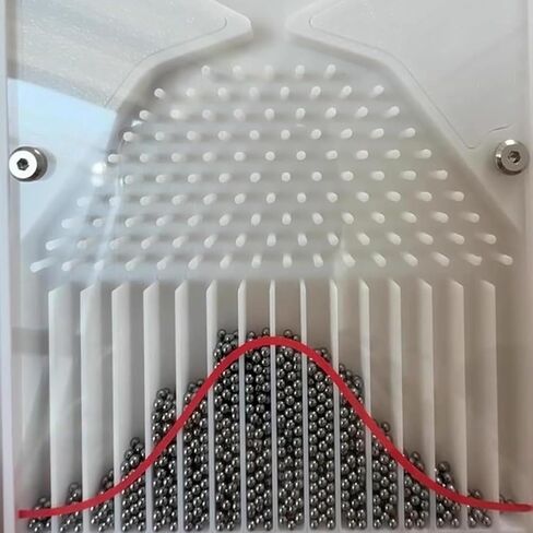 12 * 18cm Galton Board, Physics Lab Teaching Tool, Normal Distribution Mathematical Model, bability Teaching Demonstration with Curve, Desk Toy, Inspire Curiosity for Educators Students in Kuwait