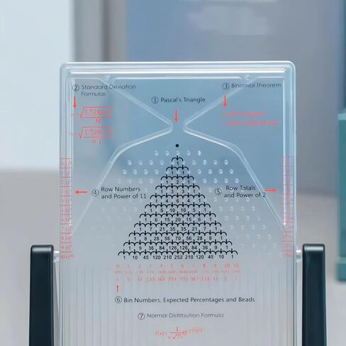 لوحة جالتون المكتبية، نموذج توضيحي للقدرة مع منحنى الجرس، أداة تجربة القانون الإحصائي الفعالة، احصل على الفضول، وفهم قوانين الإحصائيات بشكل أسهل in Kuwait