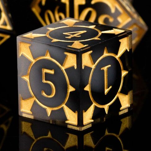 DND الراتنج النرد اللون مجموعة النرد حافة حادة الزنزانة متعدد السطوح D و D مجموعة النرد مناسبة لألعاب الطاولة D & D لعب الأدوار D20 D12 D10 D8 D6 D4 (أحمر) in Kuwait