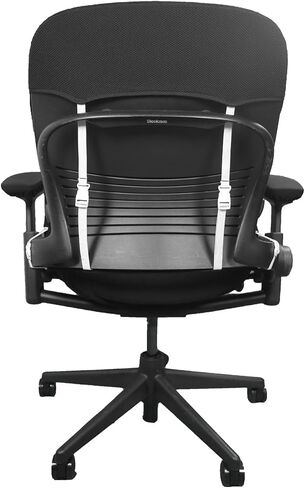 Suitable for Steelcase Leap V2 Chair Covers (4 Pieces Including armrest Covers) Breathable, Comfortable, and Slip-on (Graphite Black) in Saudi Arabia