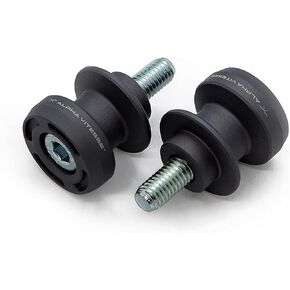 Alpha Vitesse Swing Arm Spools, Paddock Stand Spools - Compatible with Suzuki GSX-R1000 / R 2017+