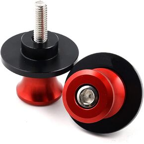 2pcs M10 x 1.25 Swing arm Slider Spools Stand Universale for Kawasaki Z750 Z750S Z750R /ER-6F ER-6N Versys 1000 Duke 125/200/390 RC 125/200/390(Black)