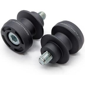 Alpha Vitesse Swing Arm Spools, Paddock Stand Spools - Compatible With Kawasaki Ninja 400 2018+ / Z400 2019+