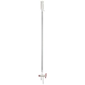 Kimble 17150F-25 25mL Schellbach Straight Bore Burette, with PTFE Stopcock and Dust Cap