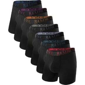 BAMBOO COOL Men’s Underwear Boxer Briefs 7-Pack Breathable and Soft with Fly Underwear for Men in Kuwait