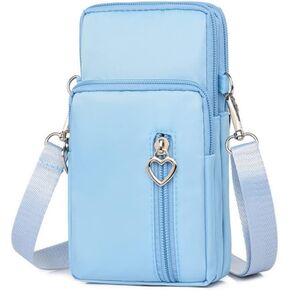 Mobile Phone Purses Bag,Waterproof Crossbody Phone Wallet Case, Cellphone Crossbody with Shoulder Strap,Outdoor Sweat-Proof Running Armbag,Crossbody Bag Gym Fitness Cell Phone Key Holder(blue)