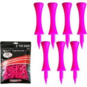 Golf Tees Step Down Plastic Unbreakable 50 Pack Reusable Bulk Professional Height Control Castle Tee for Practice