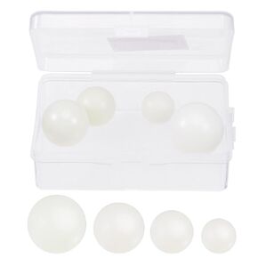 uxcell 4pcs 4 Size Bearing Balls Assortment Chrome Steel 1" 7/8" 3/4" 5/8" with Storage Box