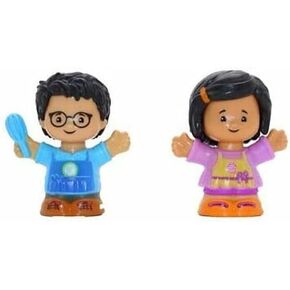 Little People Boy in Blue Apron and Girl Play Set