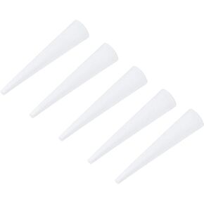 MECCANIXITY Silicone Rubber Tapered Plug 6mm to 11mm Solid White for Powder Coating, Painting, Anodizing, Plating, Sandblasting, Laboratory Use 60 Pieces
