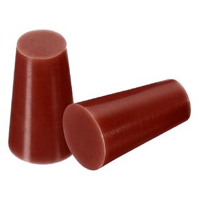 MECCANIXITY Silicone Rubber Tapered Plug 8mm to 13mm Solid Khaki for Powder Coating, Painting, Anodizing, Plating, Sandblasting, Laboratory Use 10 Pieces