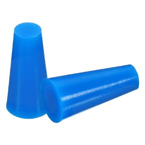 MECCANIXITY Silicone Rubber Tapered Plug 8mm to 13mm Solid Khaki for Powder Coating, Painting, Anodizing, Plating, Sandblasting, Laboratory Use 10 Pieces