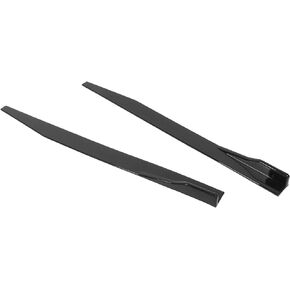 2pcs Car Side Skirt Splitter Lip Winglet Diffuser Universal 120cm 47.2in Glossy Black