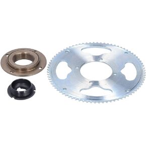 25H 80 Teeth Bicycle Freewheel Crank Kit,80T Crankset Cycling Accessory for Electric Bicycles